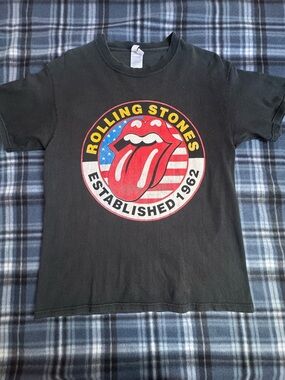 Vintage Rolling Stones Tour Shirt Delta Magnum Weight Tag Size Medium Fits Large
